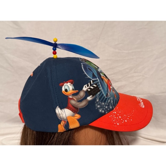 Disney Parks Youth Windmill 2014 Cap‎ Hat Adjustable Mickey Goofy Donald Pluto - Picture 4 of 8